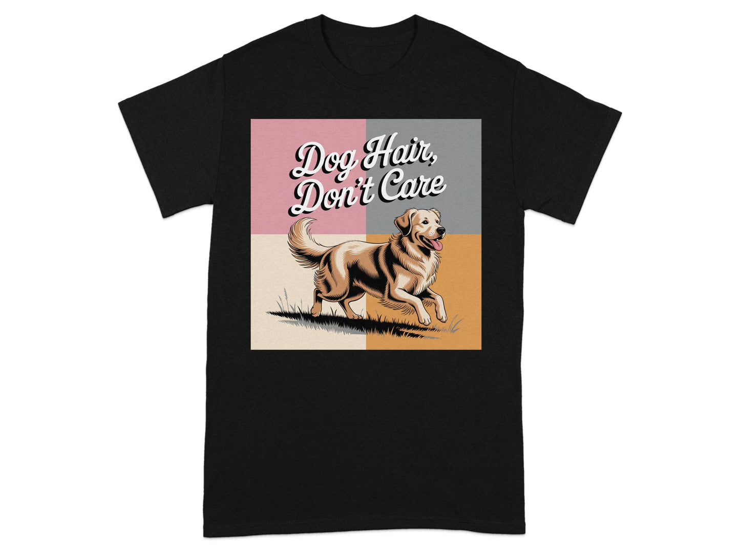Dog Hair Don't Care Golden Retriever T-Shirt product