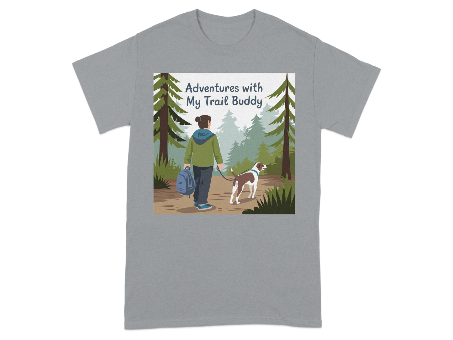 Adventures with My Trail Buddy graphic tee product