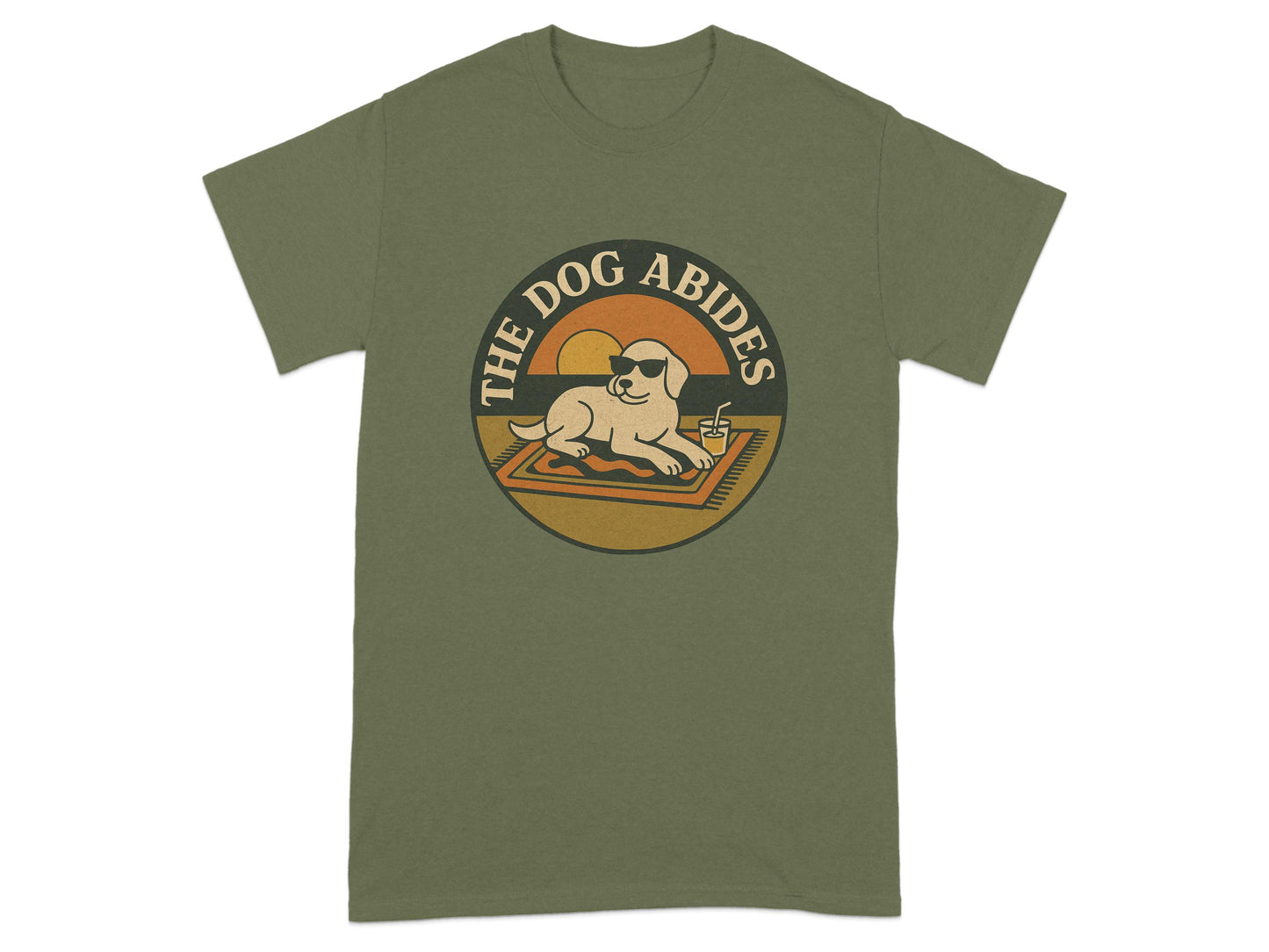The Dog Abides Stylish Graphic Design T-Shirt product