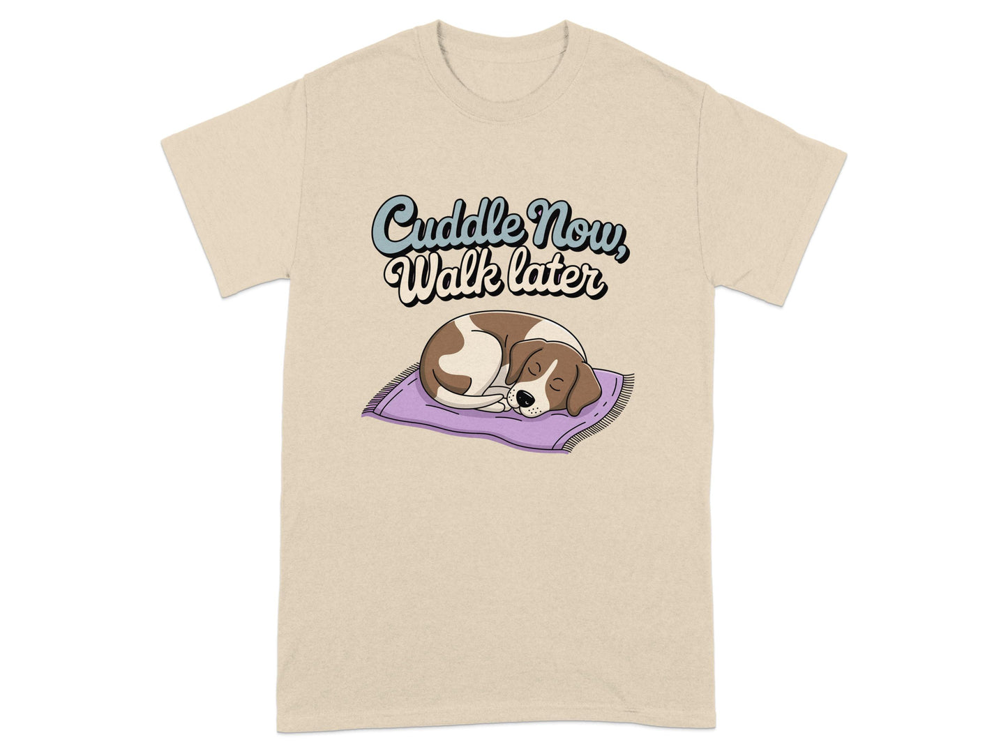 Cuddle Now Walk Later Sleeping Beagle t-shirt product type