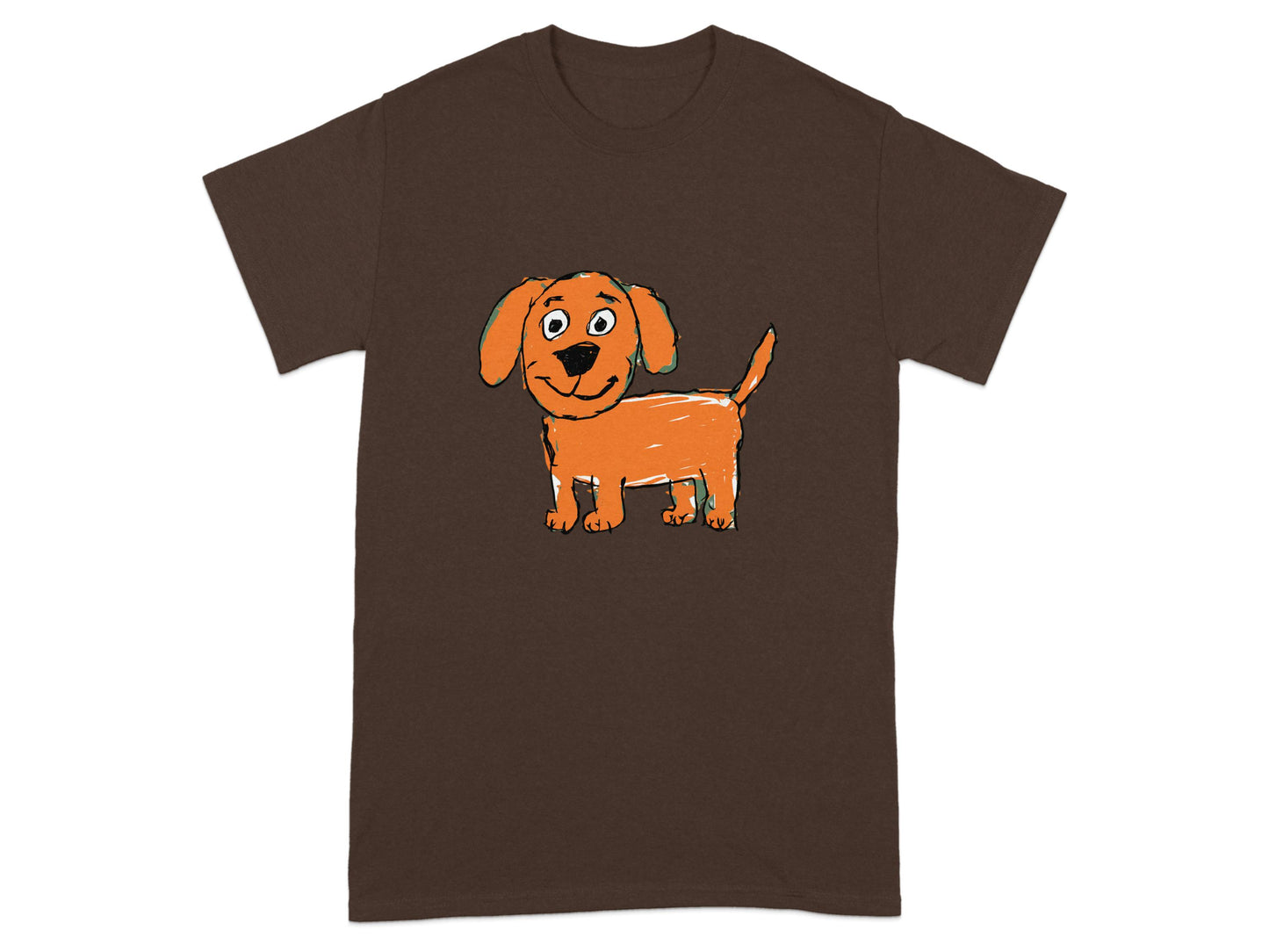 Cute Cartoon Dog Print Graphic Short Sleeve Tee product