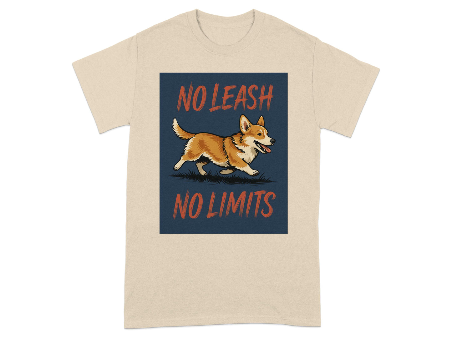 No Leash No Limits Energetic Dog Graphic T-shirt product