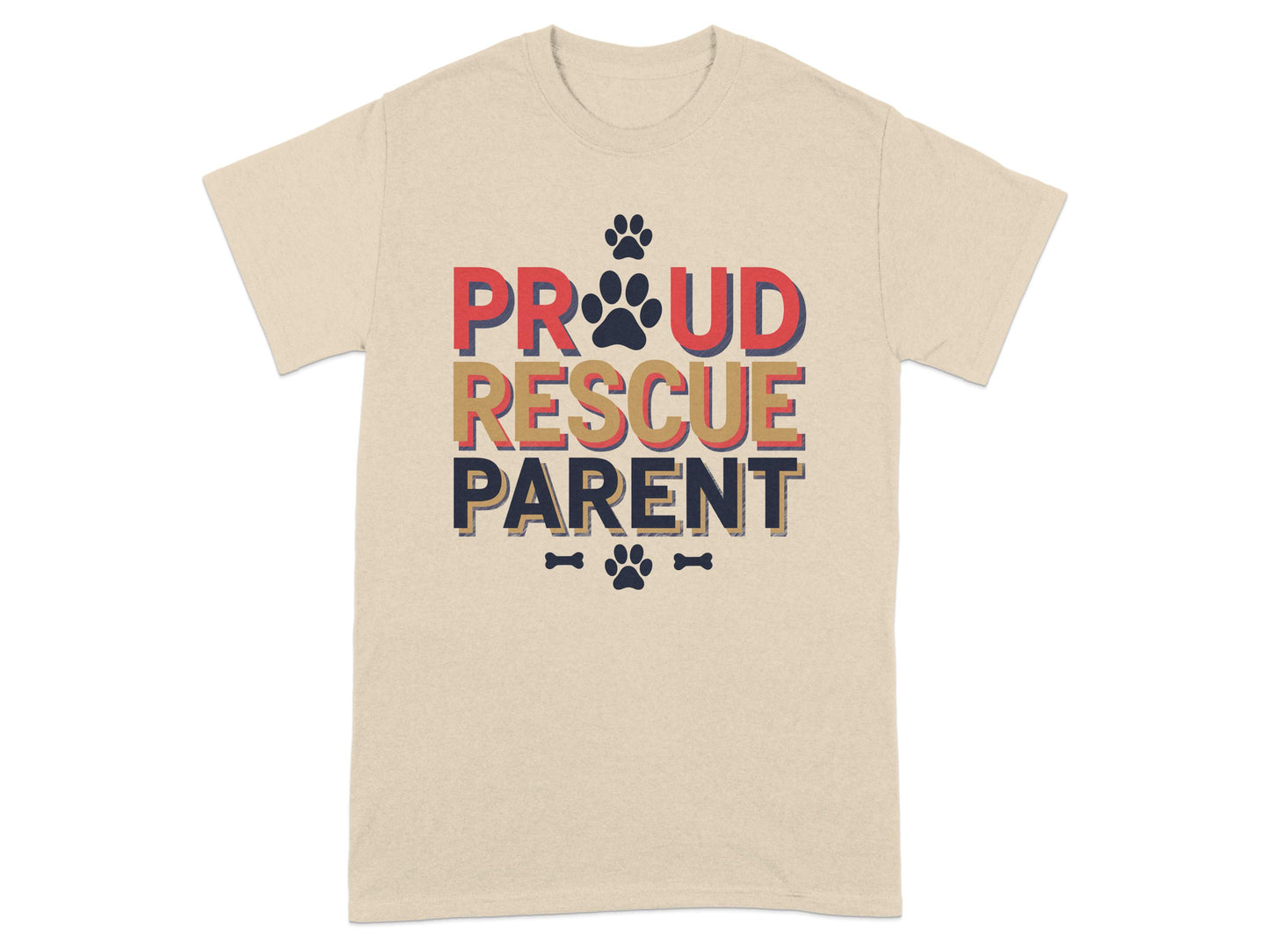 Proud Rescue Parent Graphic T-Shirt product