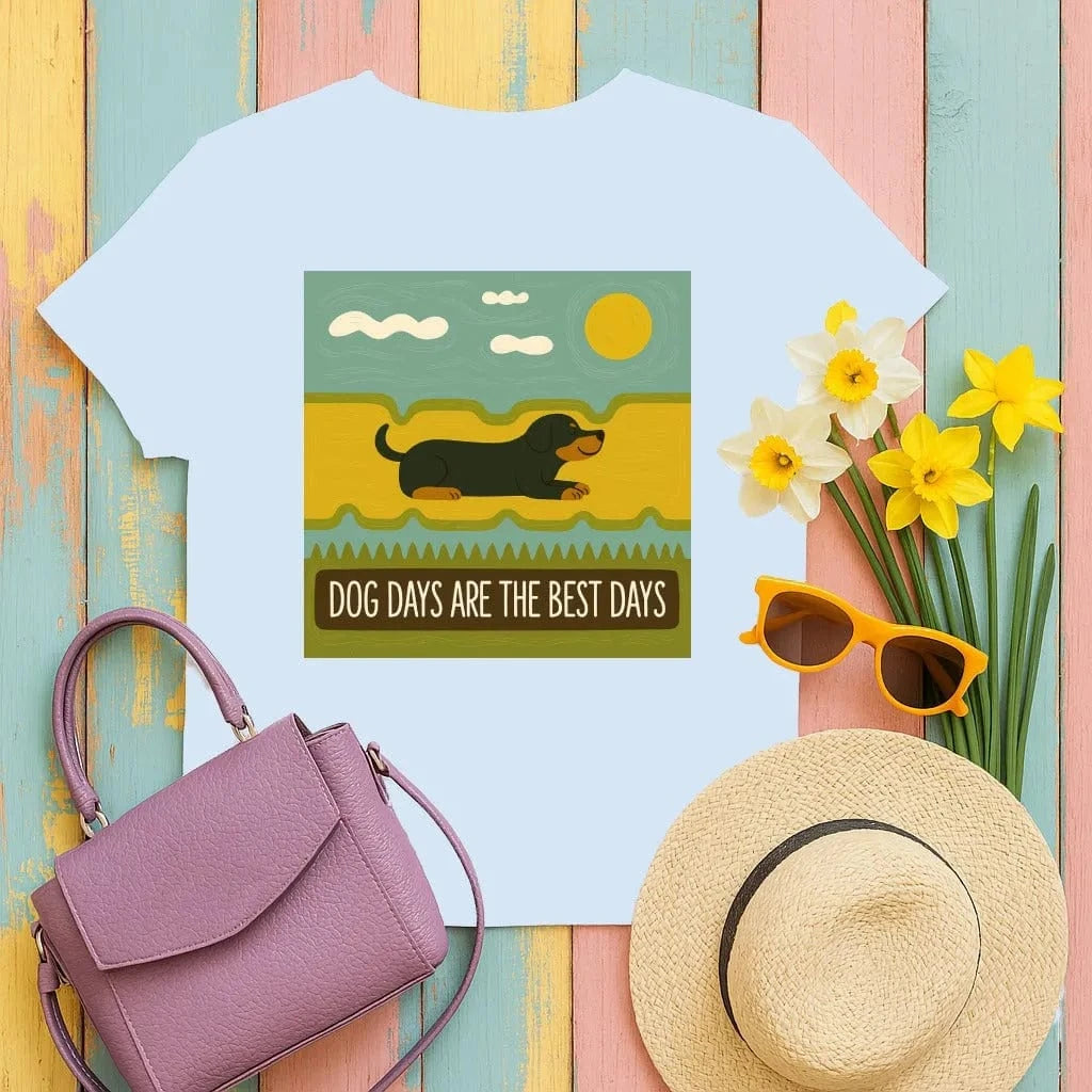 Dog Days Are The Best Days Gordon Setter T-Shirt T-shirt
