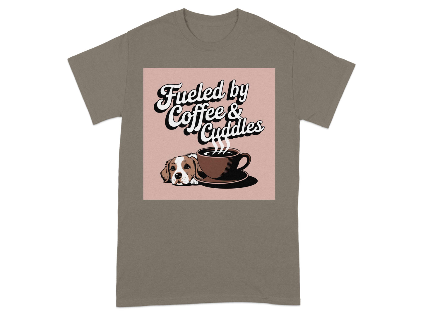 Fueled by Coffee & Cuddles Graphic Tee product