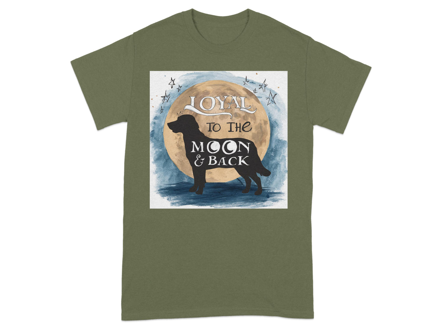 Loyal to The Moon and Back Dog Moon Design product type
