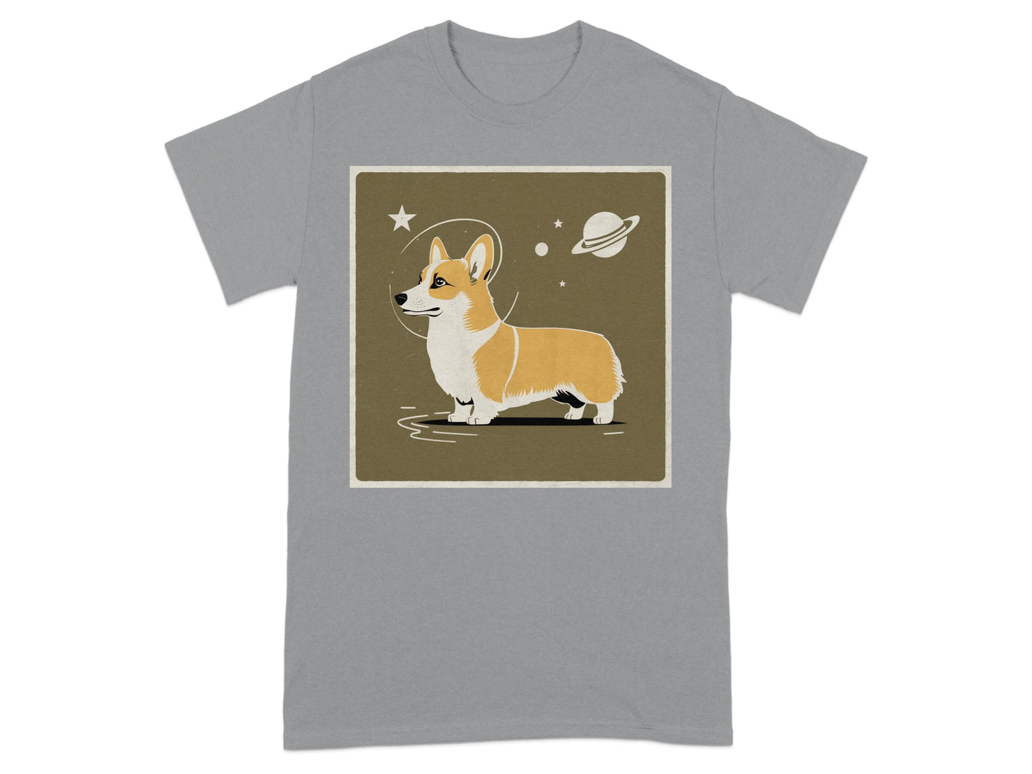 Space Corgi Graphic Printed Shirt product type