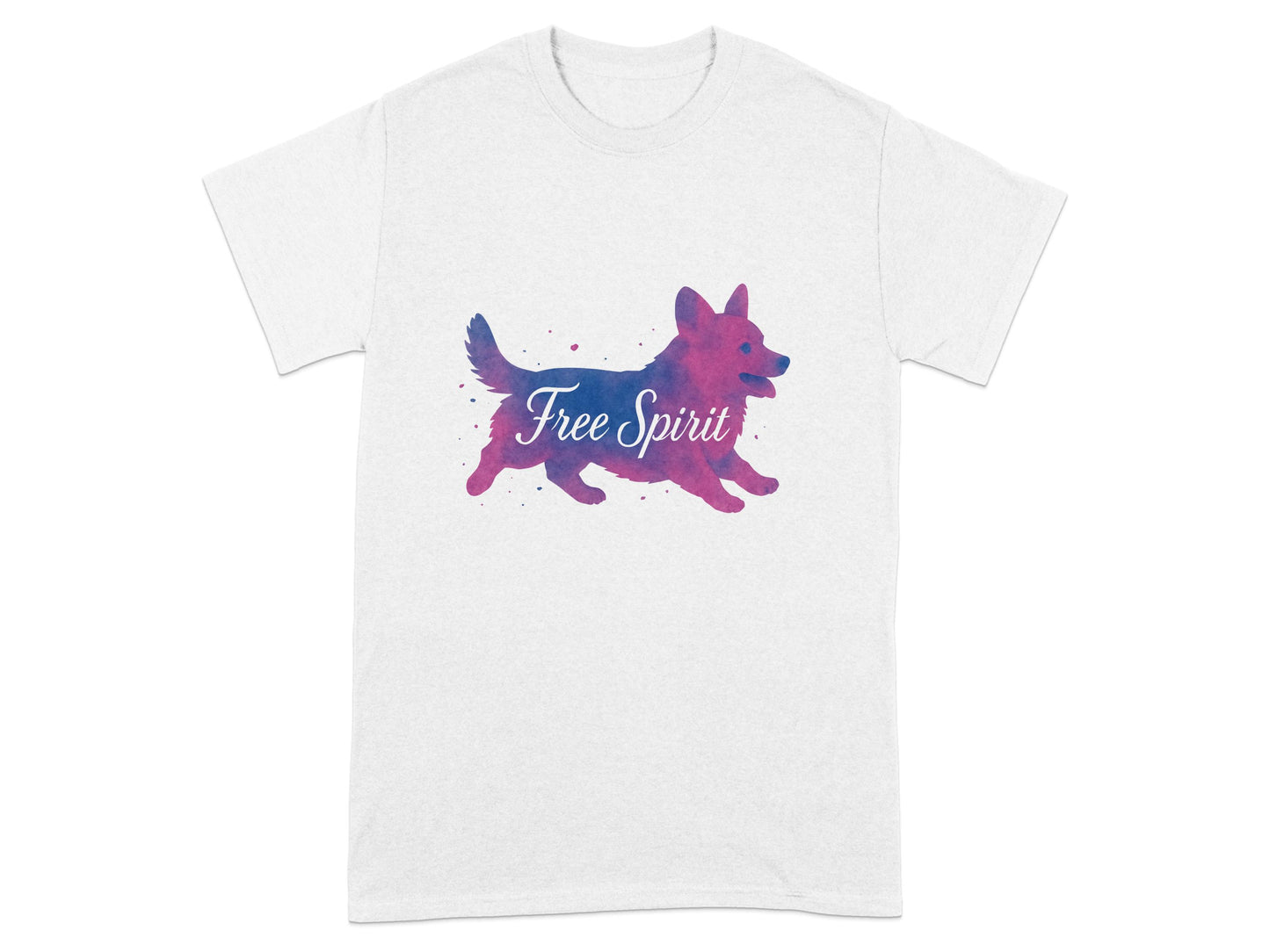 Free Spirit Graphic Dog Running Design T-shirt product
