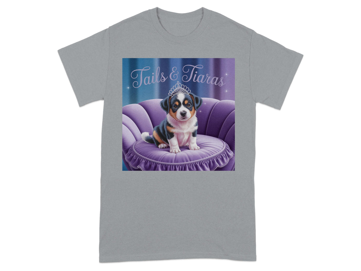 Tails & Tiaras Adorable Dog Design T-shirt product