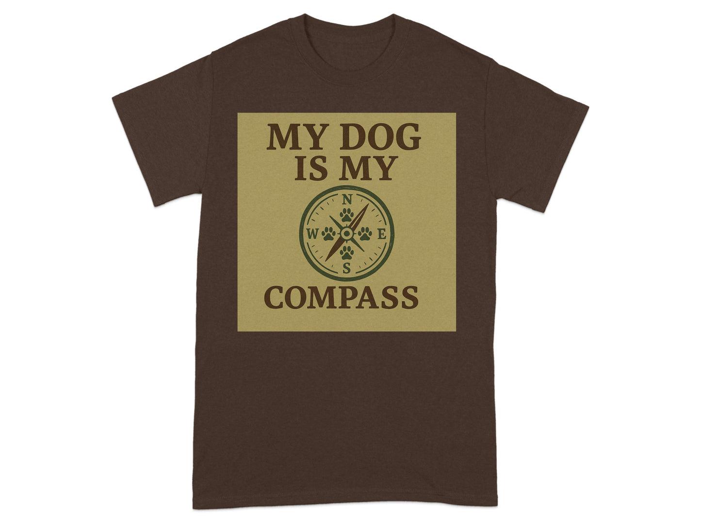 My Dog Is My Compass Graphic T-Shirt product type
