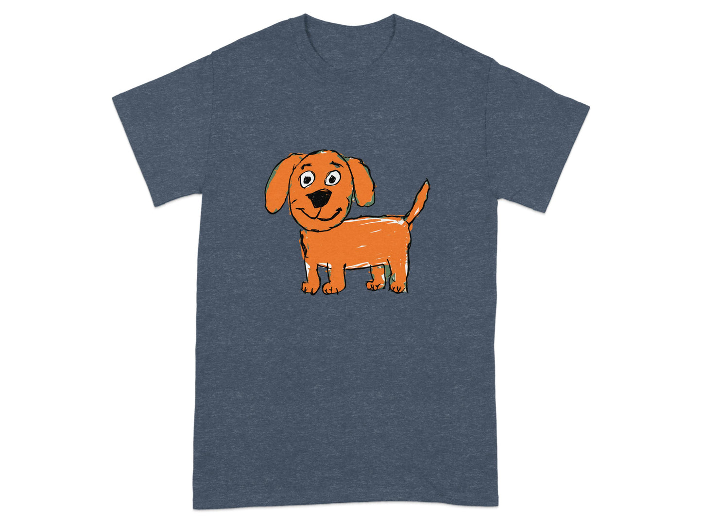 Cheerful Orange Puppy Design T-Shirt product type