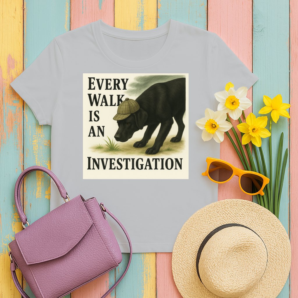 Every Walk Is An Investigation Graphic T-Shirt Product