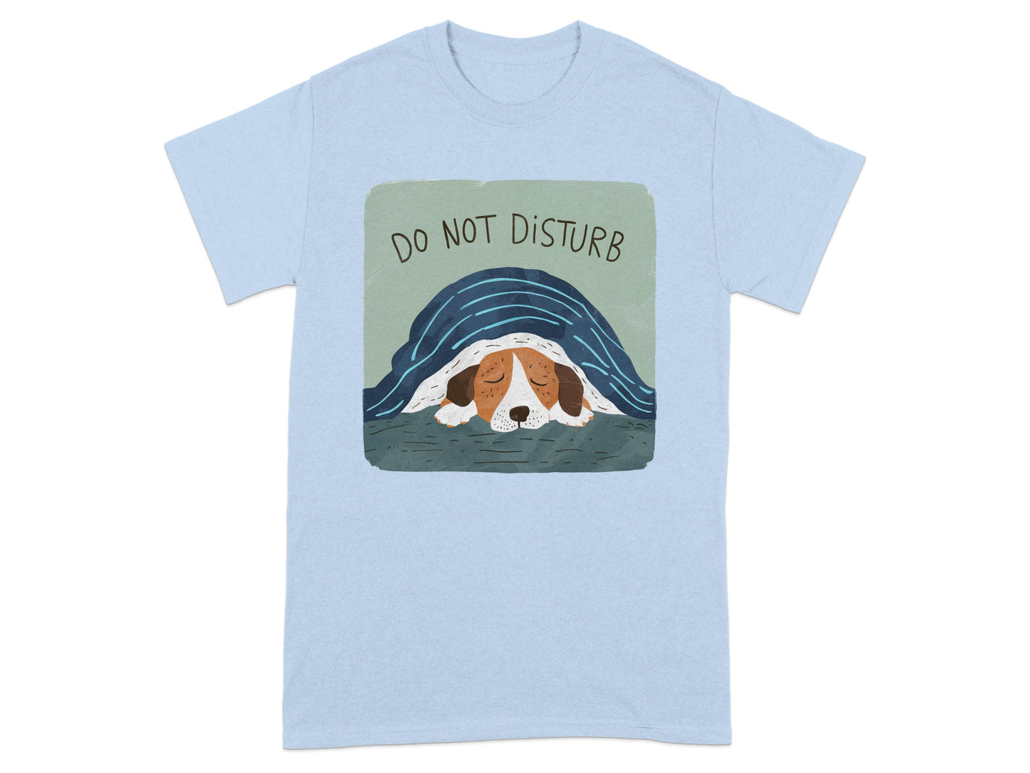 Do Not Disturb Sleeping Dog Print T-Shirt product