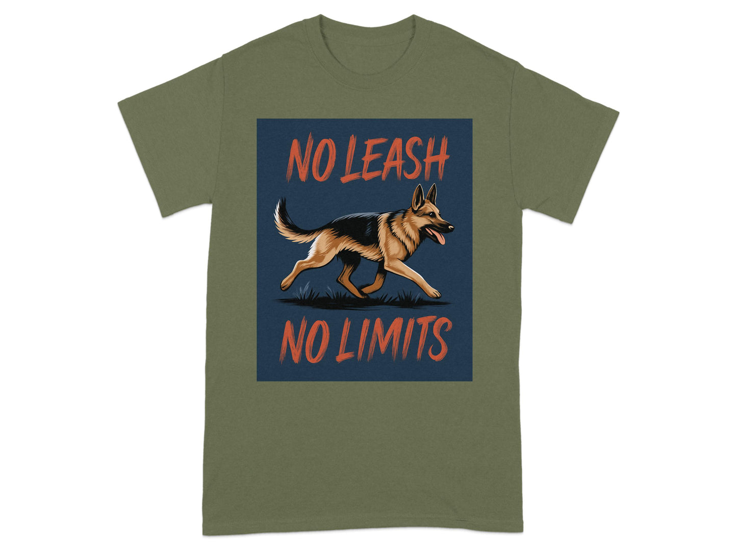 No Leash No Limits German Shepherd Dog Shirt Product
