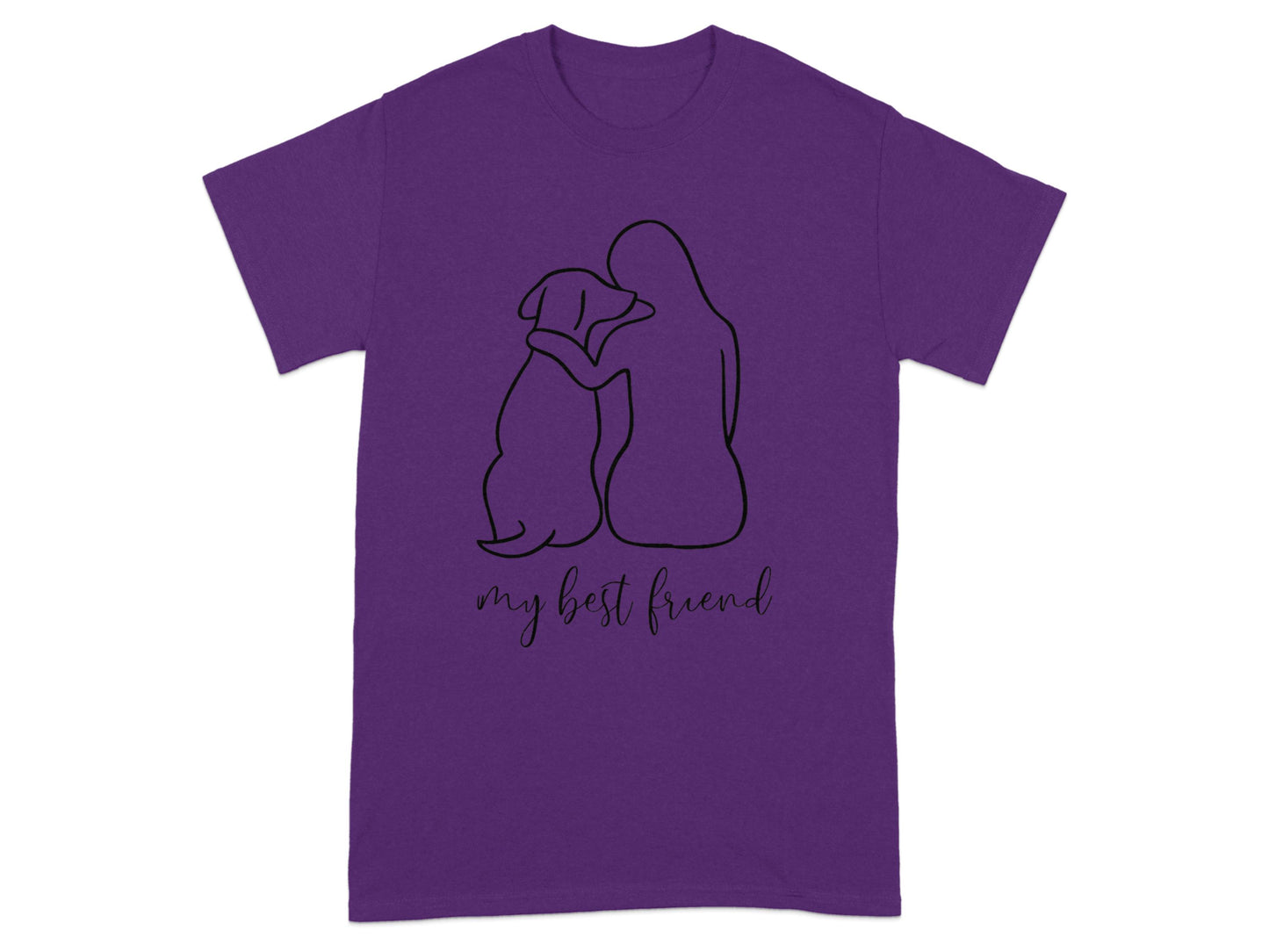 My Best Friend Purple Graphic T-Shirt product