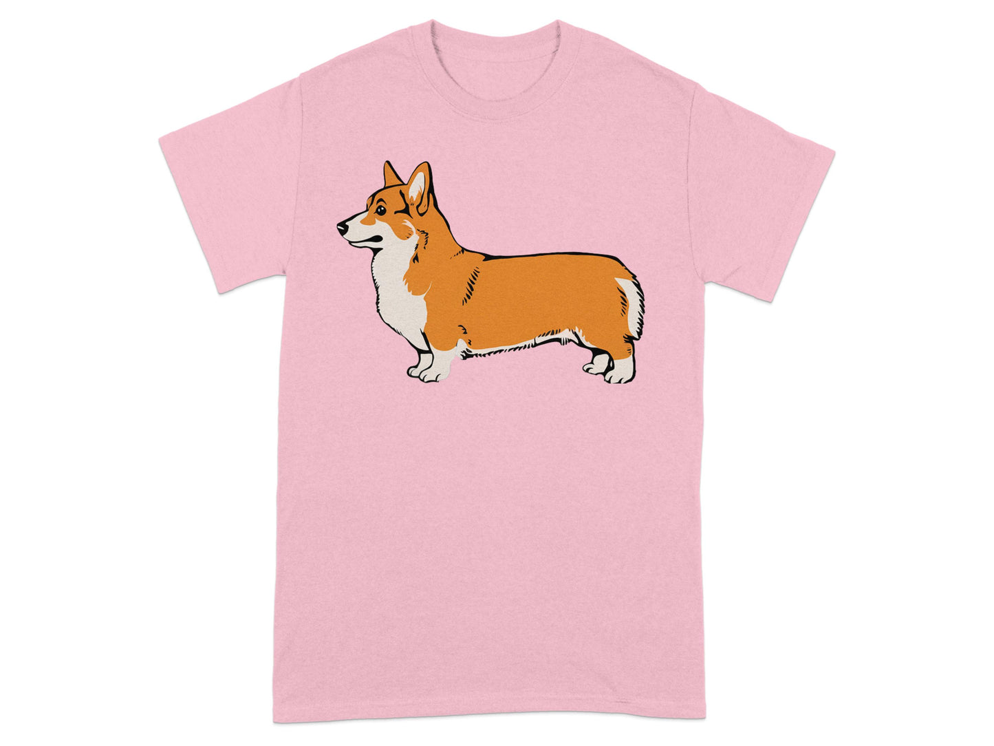 Adorable Corgi Graphic Design on Pink Comfortable product type