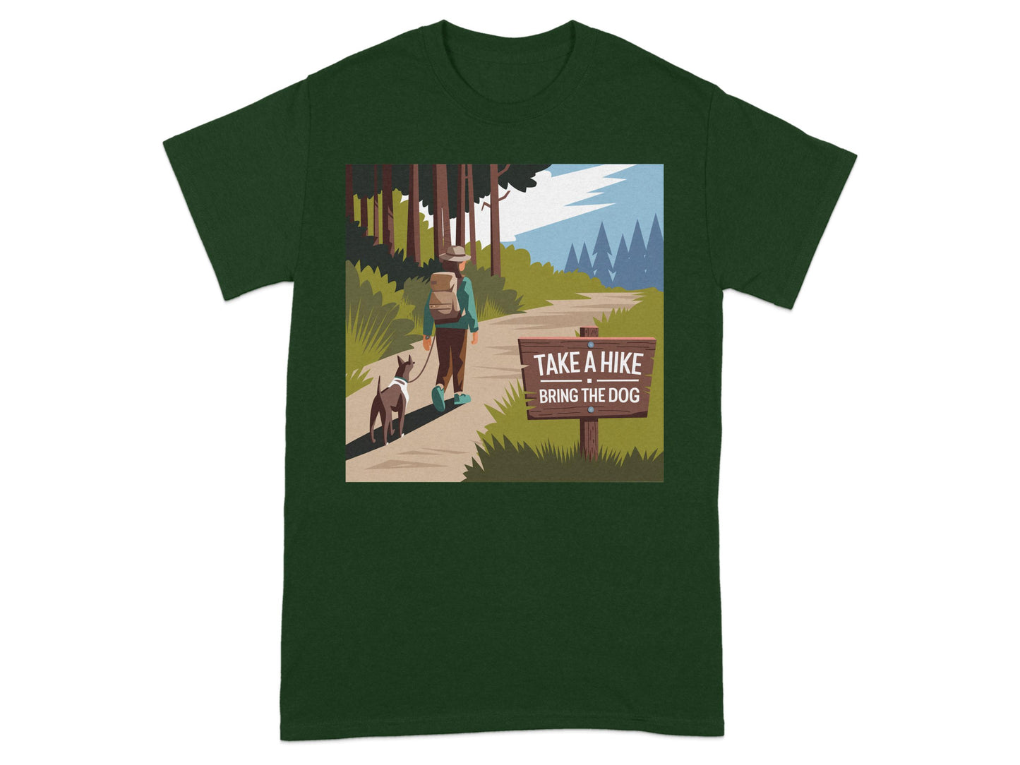 Take a Hike Bring the Dog Graphic T-Shirt product