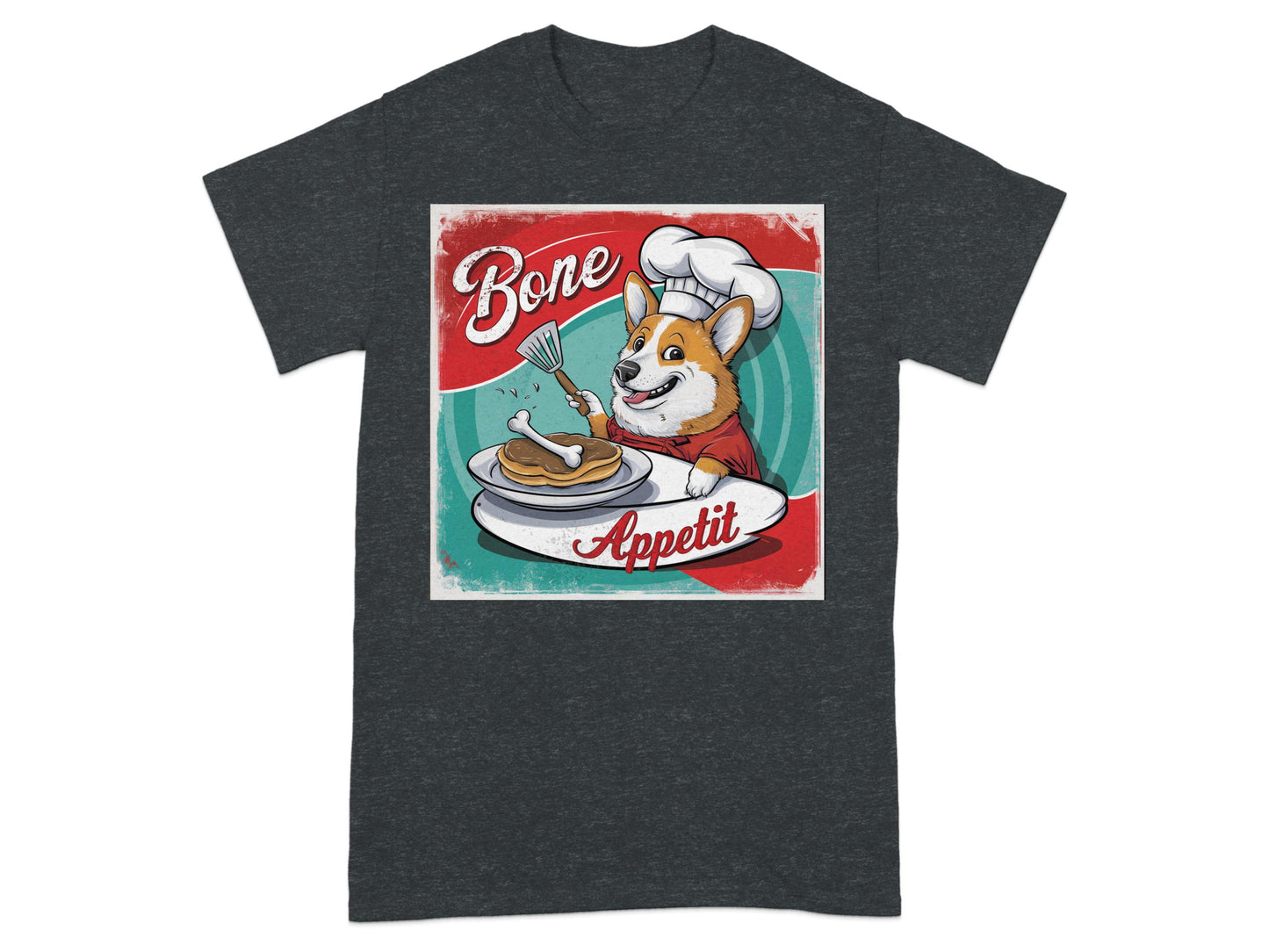 Bone Appetite Corgi Chef Design T-shirt product type