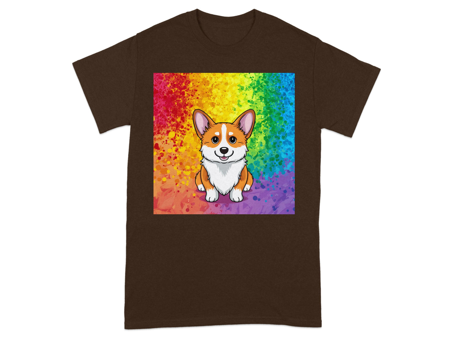 Cute Corgi Rainbow T-Shirt for Dog Lovers product
