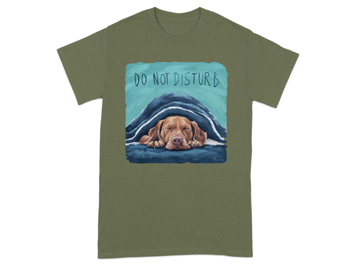 Do Not Disturb Sleeping Dog Graphic T-Shirt product type