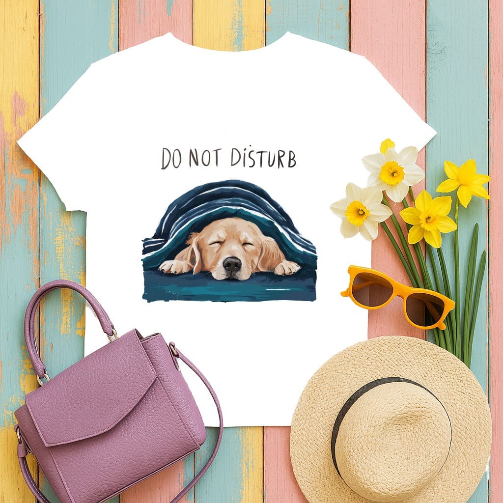 Do Not Disturb Sleeping Dog Design T-shirt product type
