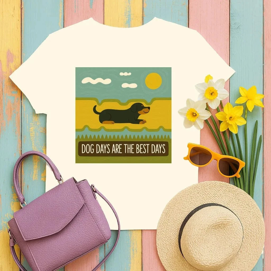 Dog Days Are The Best Days Gordon Setter T-Shirt T-shirt