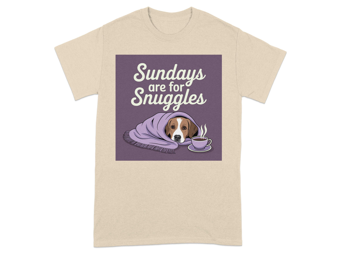 Sundays Are For Snuggles Dog Blanket T-Shirt product type