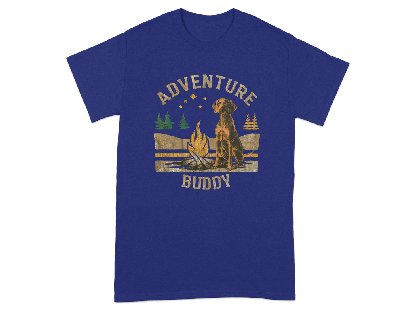 Adventure Buddy Dog Campfire Theme T-Shirt product