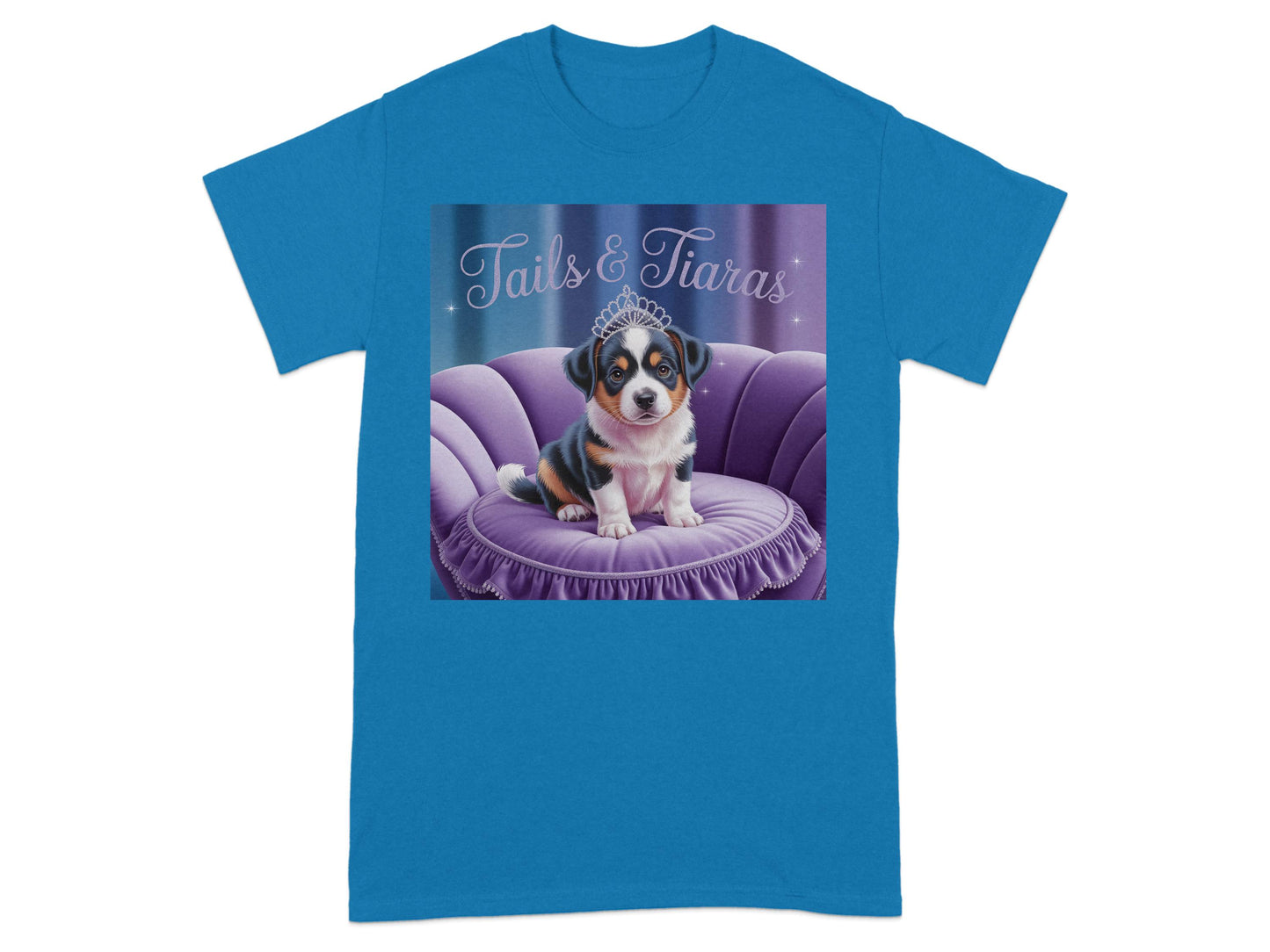 Cute Puppy Tails and Tiaras Graphic T-Shirt product