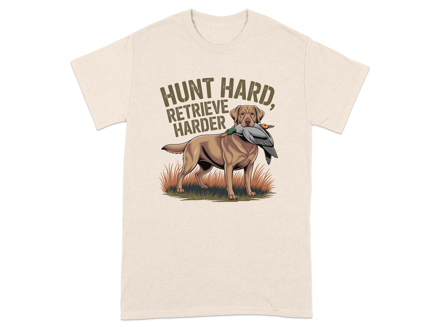Hunt Hard Retrieve Harder Dog Graphic T-Shirt product