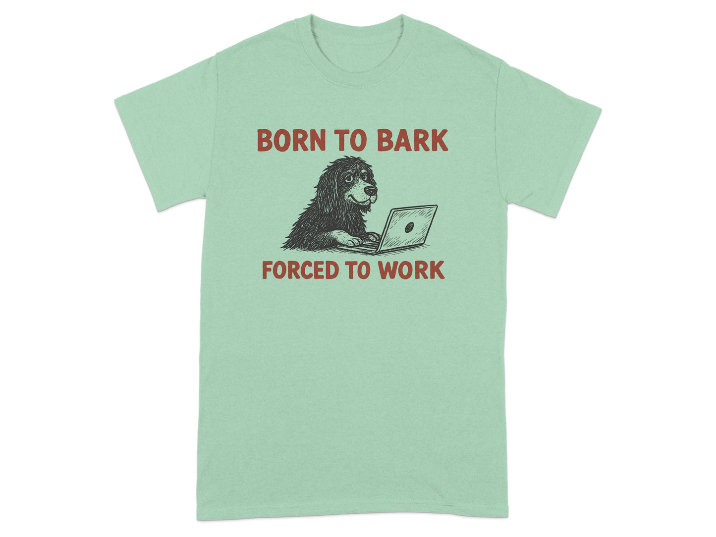 Born to Bark Forced to Work Graphic T-Shirt product