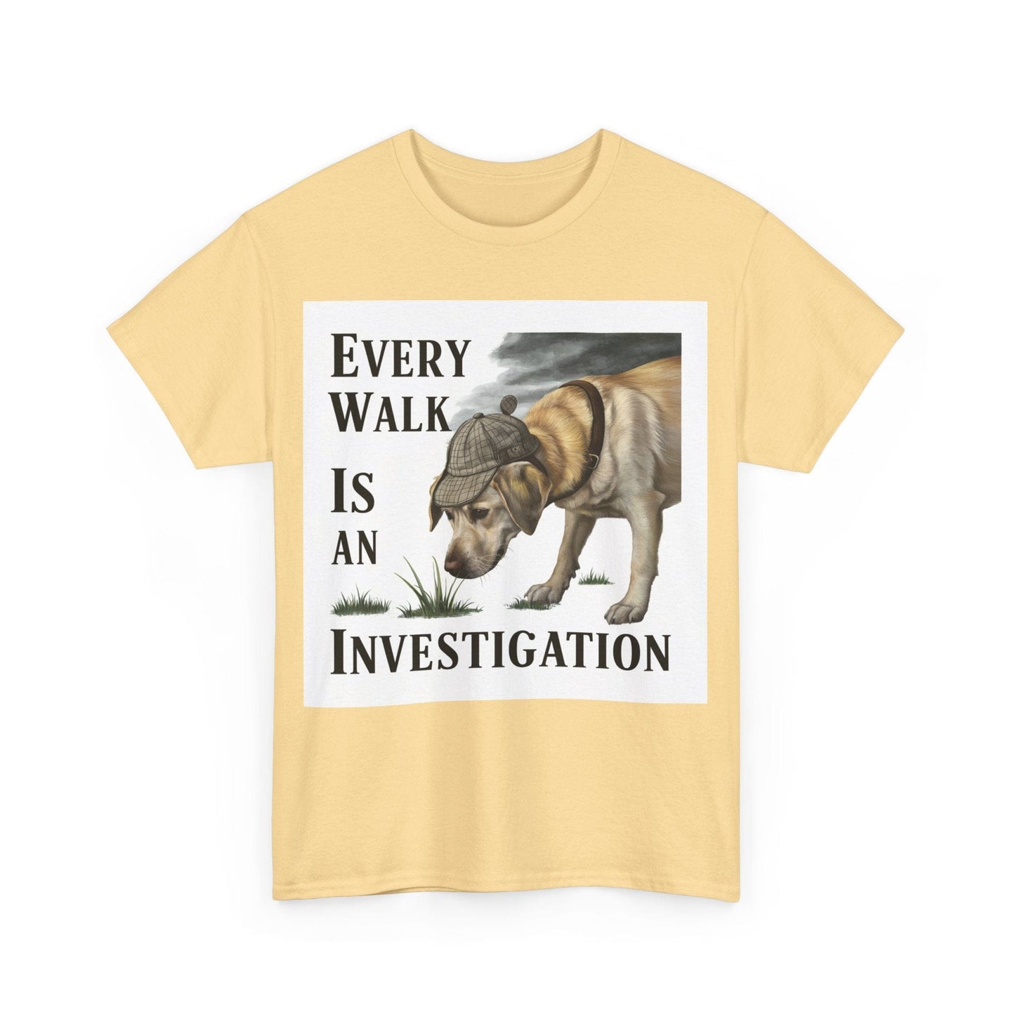 Every Walk is an Investigation Yellow Lab T-Shirt T-Shirt
