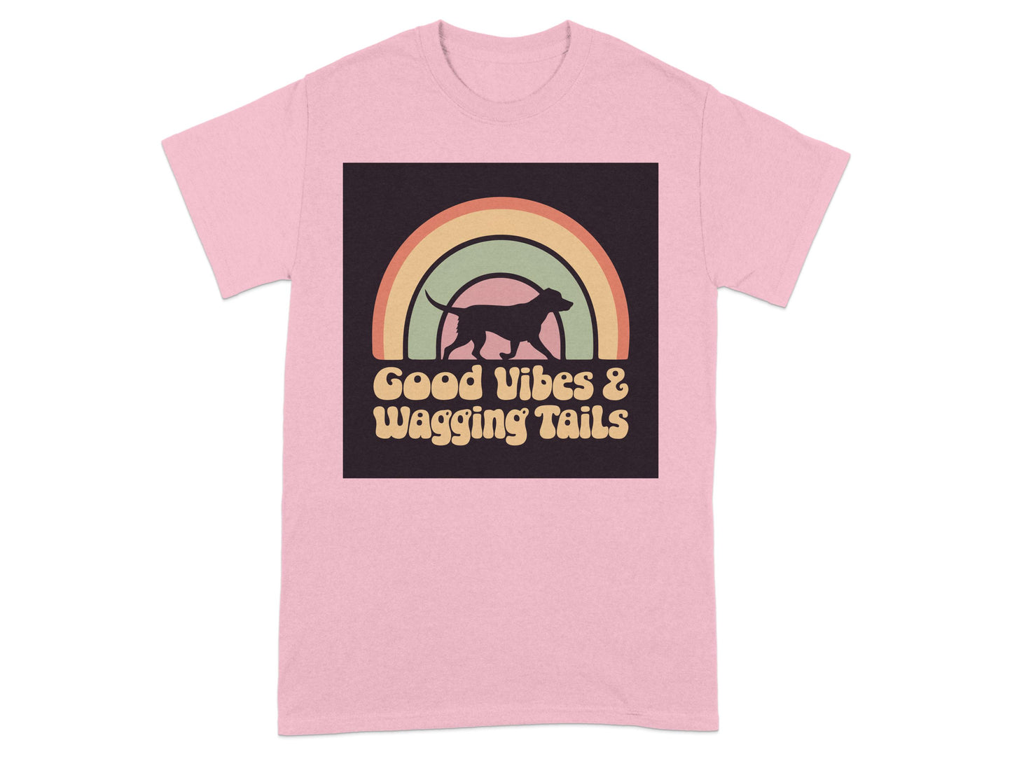 Good Vibes Wagging Tails Retro T-shirt product type