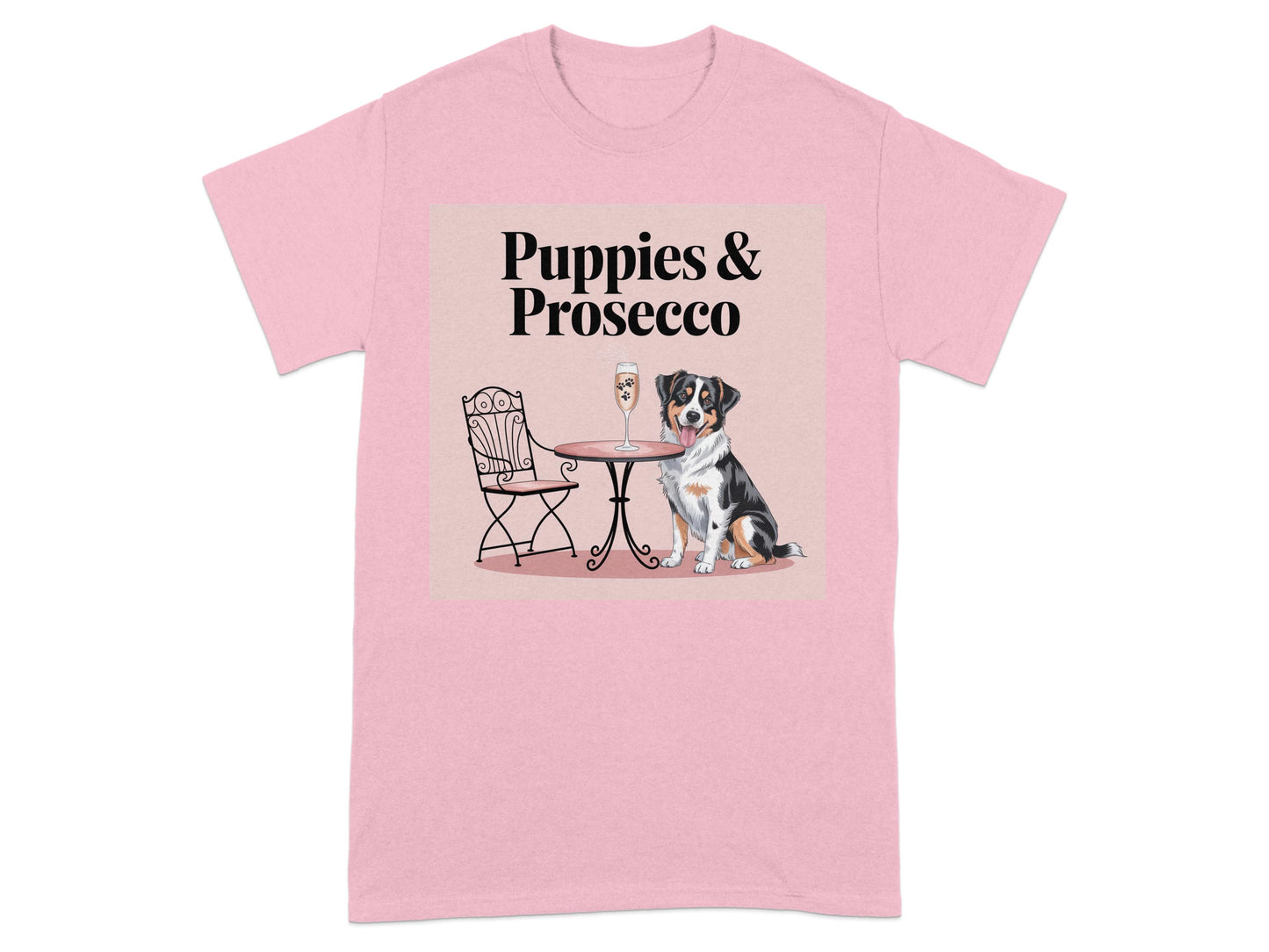 Puppies and Prosecco Graphic Tee Shirt product type
