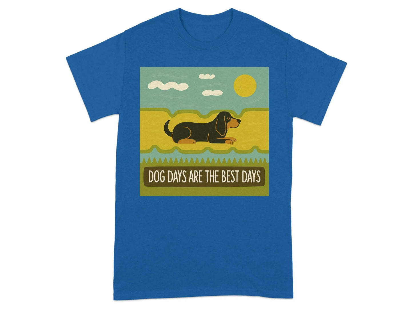 Dog Days Are The Best Days Gordon Setter T-Shirt Royal T-shirt