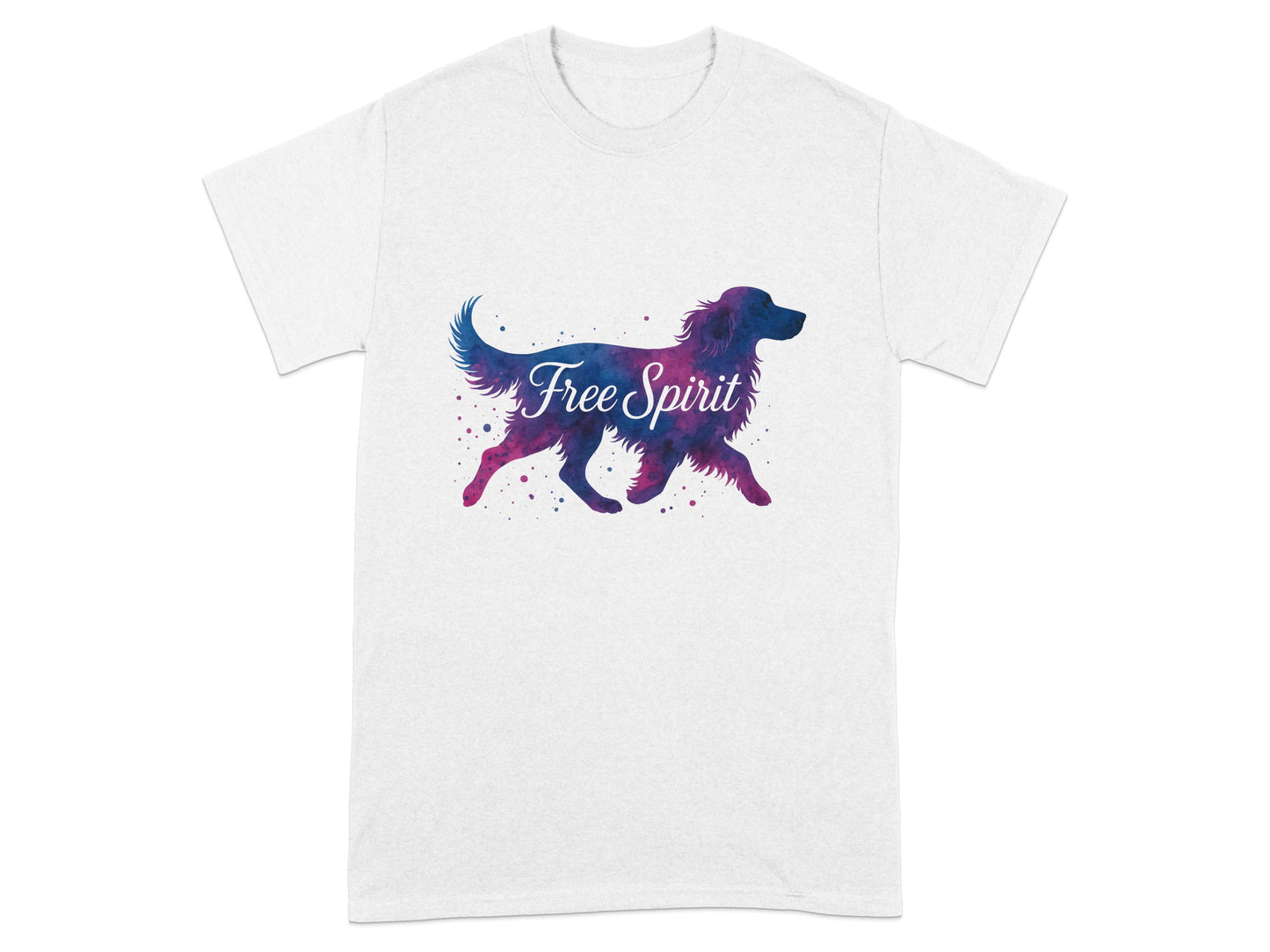 Free Spirit Graphic Dog Themed T-Shirt Product