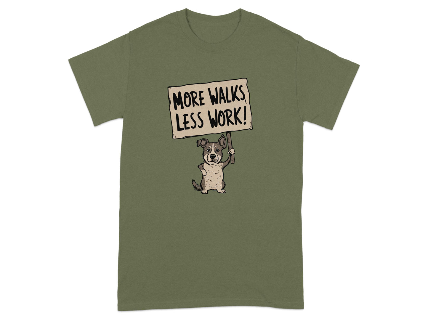 More Walks Less Work Graphic Dog Casual Wear product type