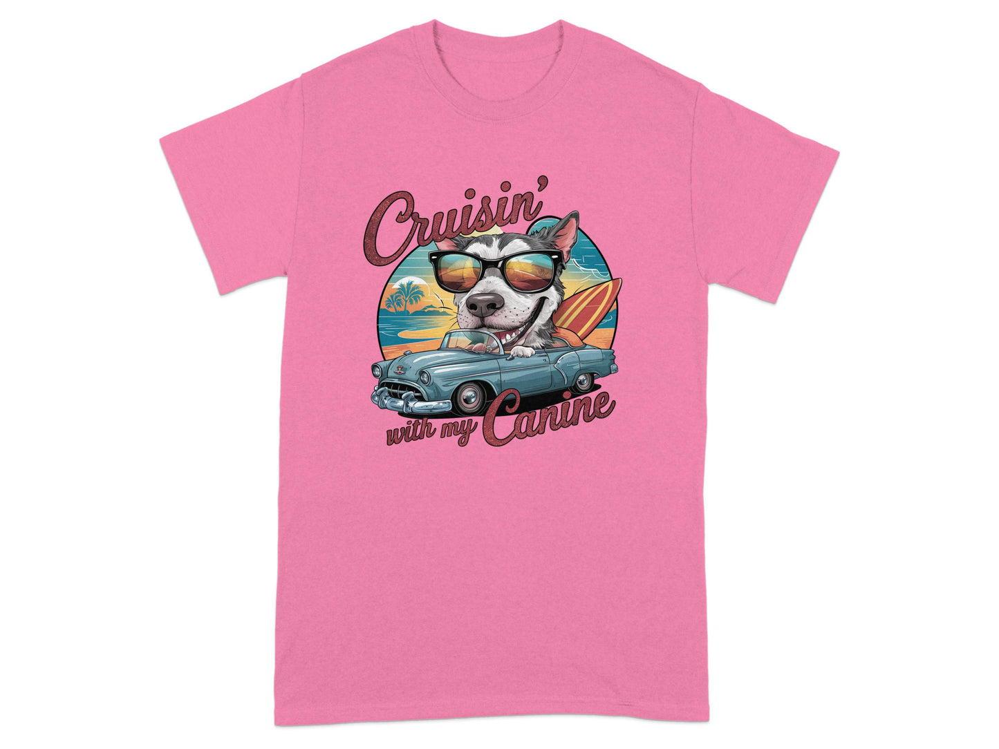 Cruisin' With My Canine Graphic Tee T-shirt product type
