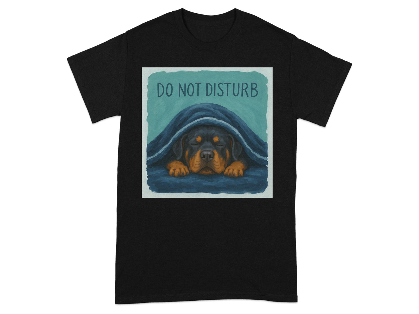 Do Not Disturb Dog Under Blanket Design Shirt product