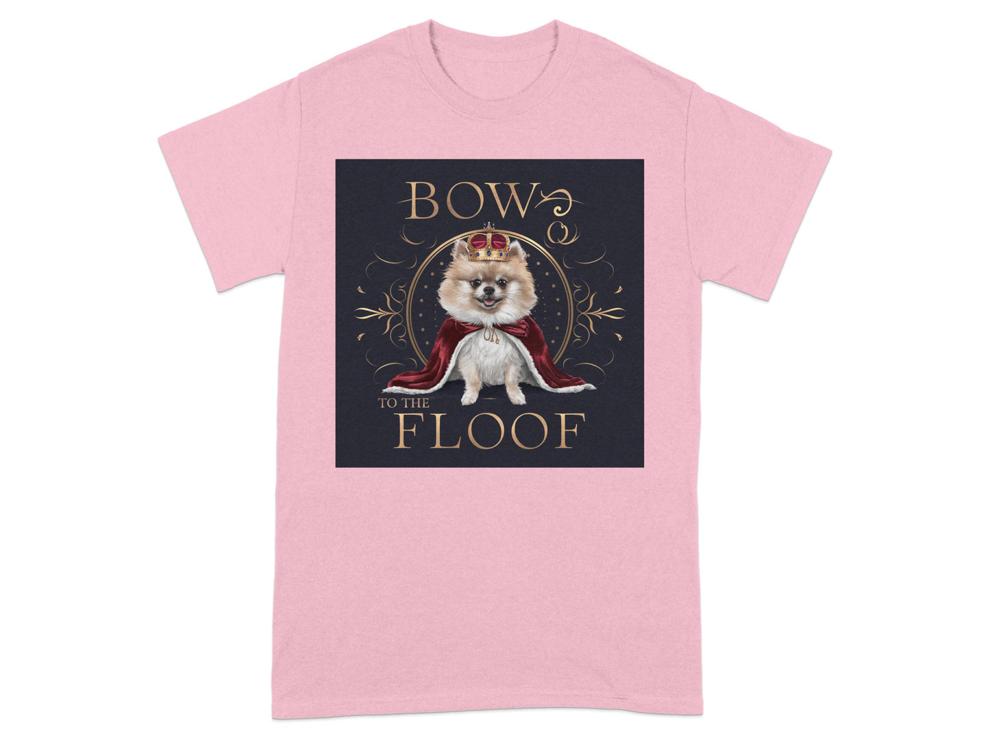 Bow to The Floof Pink Graphic T-Shirt product type