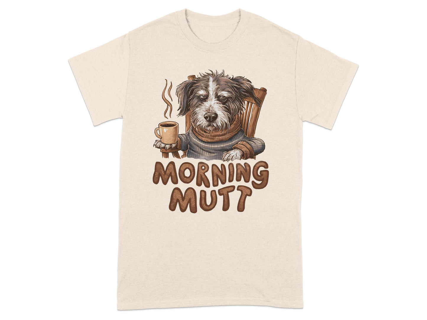Morning Mutt Coffee Theme Graphic T-Shirt product