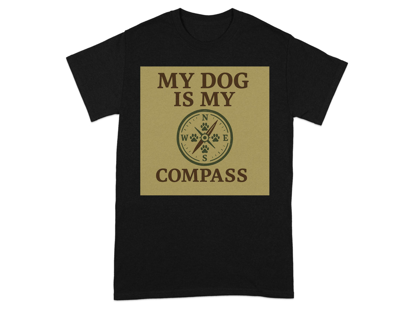 My Dog Is My Compass Graphic T-Shirt product type