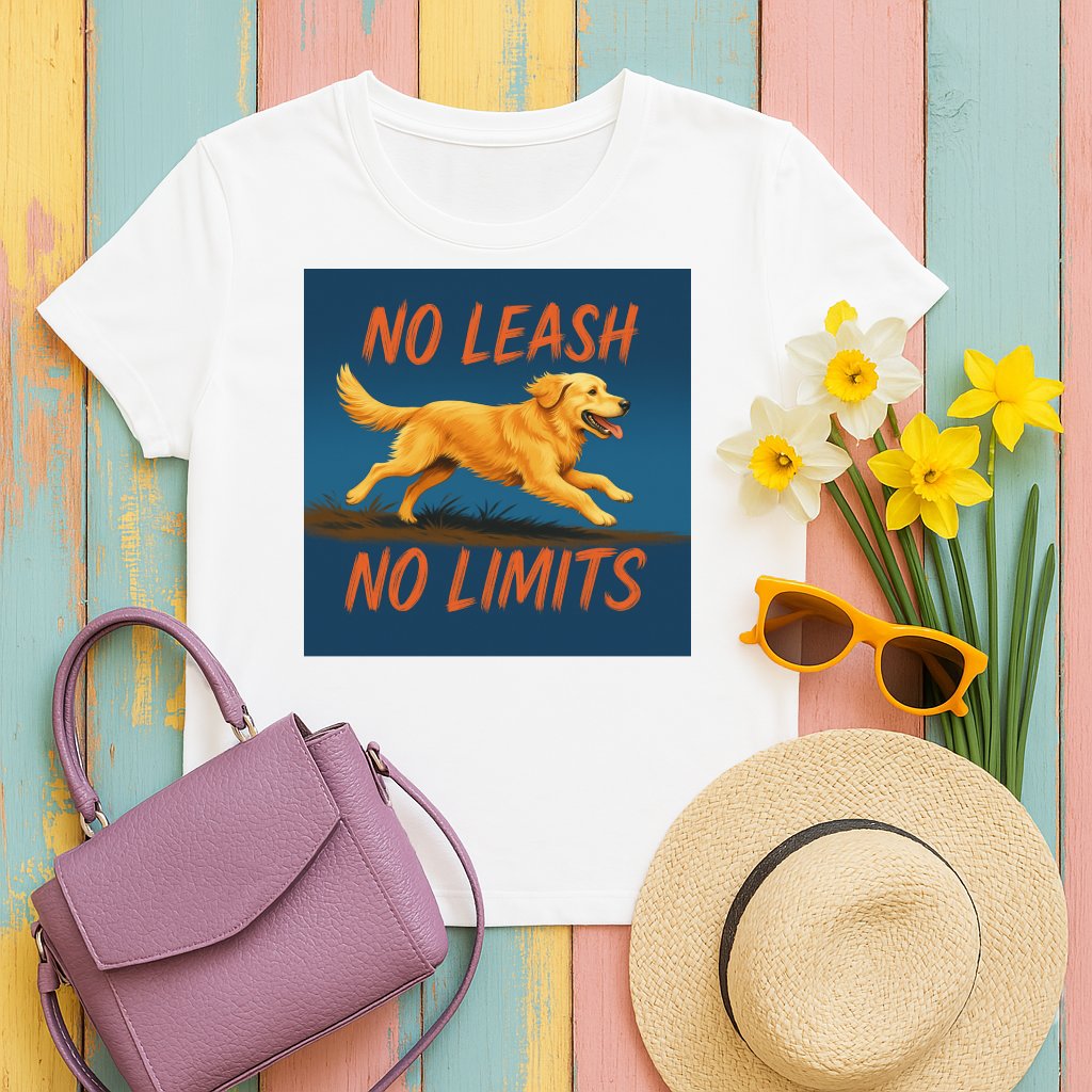 No Leash No Limits Golden Retriever T-Shirt product type