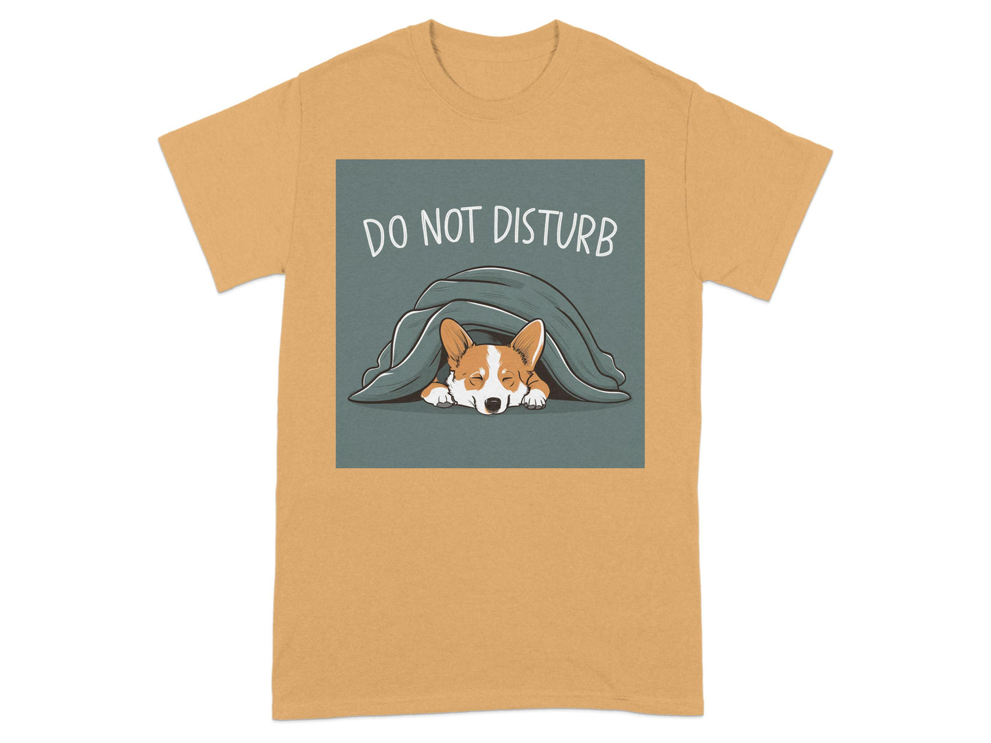 Do Not Disturb Corgi Illustration T-shirt product