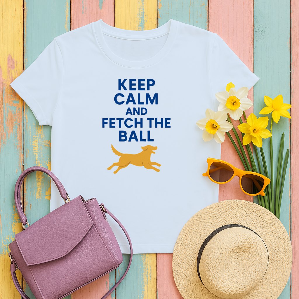 Keep Calm and Fetch the Ball Graphic Tee product