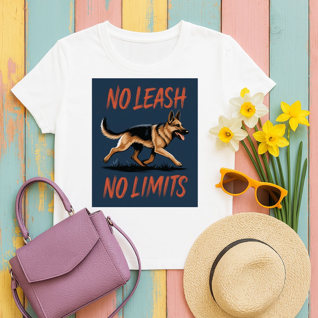No Leash No Limits German Shepherd T-shirt product type