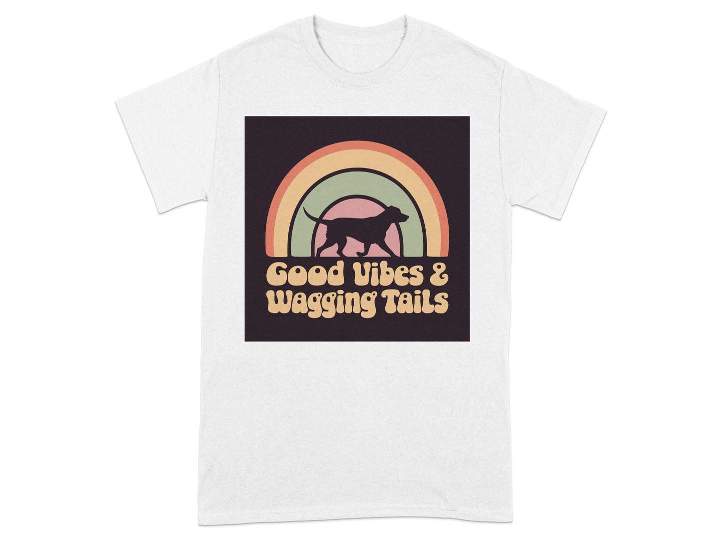 Good Vibes and Wagging Tails Graphic T-shirt product