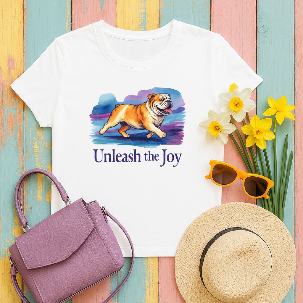 Unleash the Joy Bulldog Graphic T Shirt product type