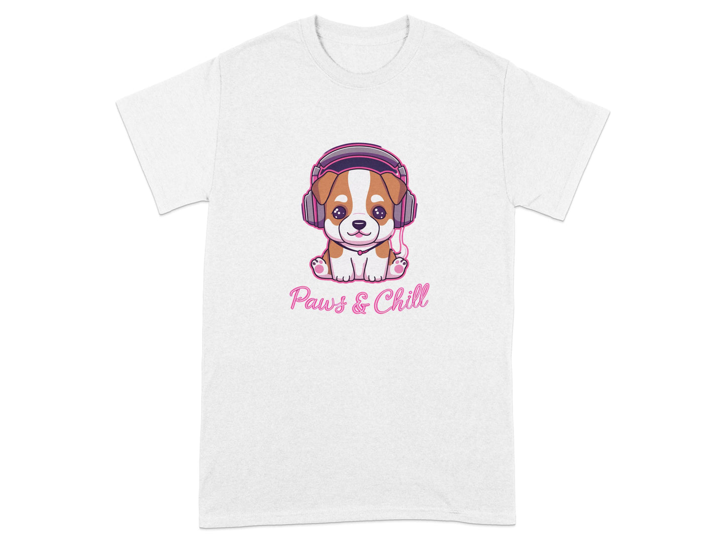 Paws and Chill Cute Puppy Design Graphic Shirt product