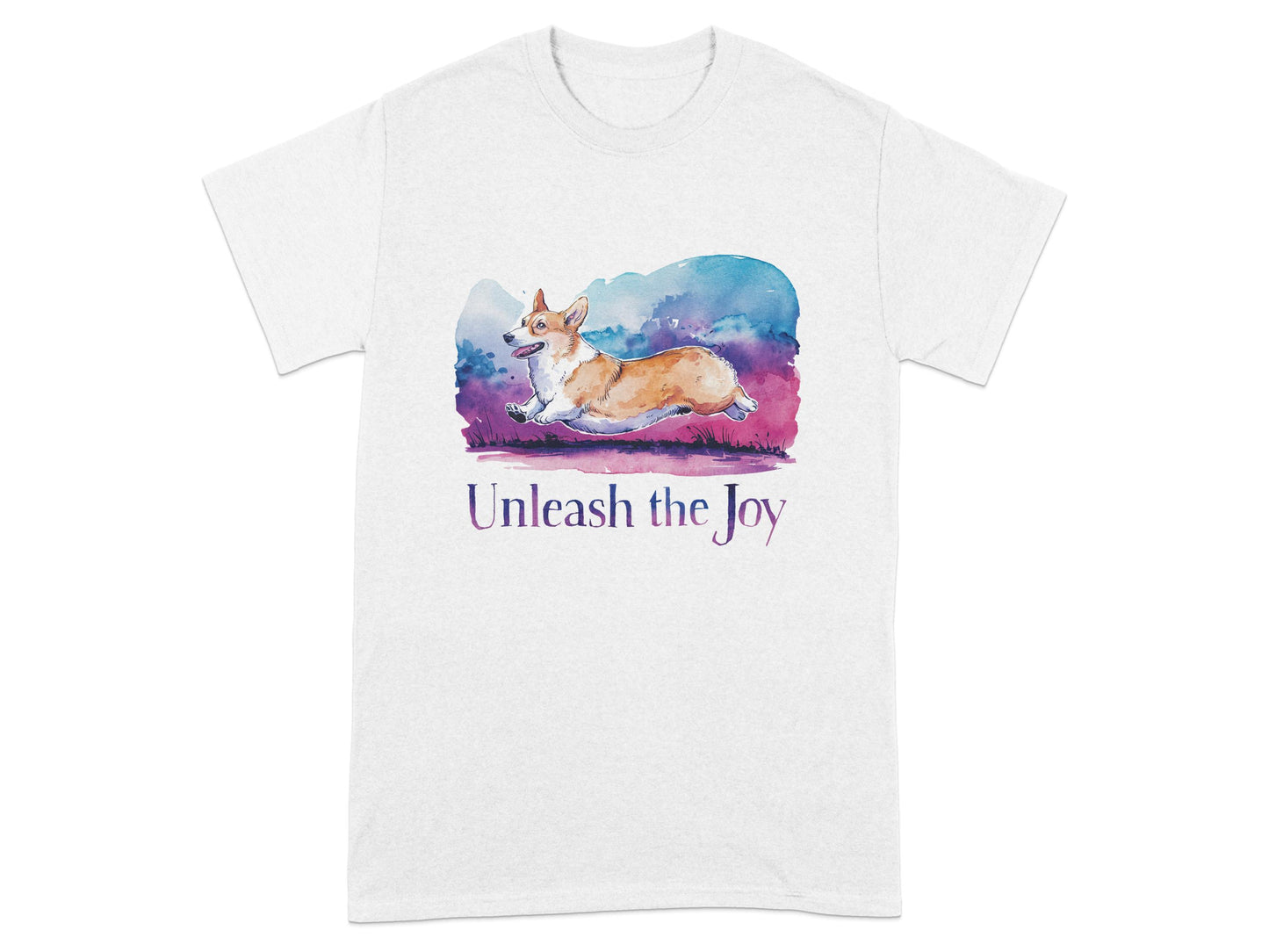 Unleash the Joy Corgi Graphic Design Shirt product type